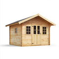 Abri de Jardin en Bois Multifonctionnel 3x4 m Naturel(Naturel)