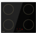 Klarstein Victoria Plaque À Induction Encastrable - 4 Zones, 7000 W Avec Boosters, Curseur  Minuterie, Verrouillage Parental, Vitrocéramique Noire, Largeur 59 cm(Noir)