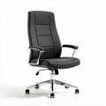 Chaise de bureau ergonomique en tissu noir avec accoudoirs réglables