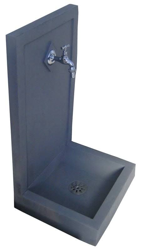 Fontaine de jardin en pierre reconstituée gris Avalon(Gris)