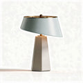 Lampe de table en métal et céramique gris 30 x 30 x 50cm pour intérieur moderne