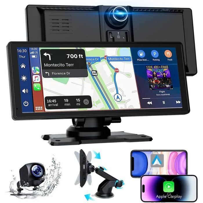 Bytelink 8.88 Autoradio Carplay pour Apple Android avec Hd 1080P Camera de Recul Caméra Frontale,Navigation Gps,Bluetooth 5.2(Noir)