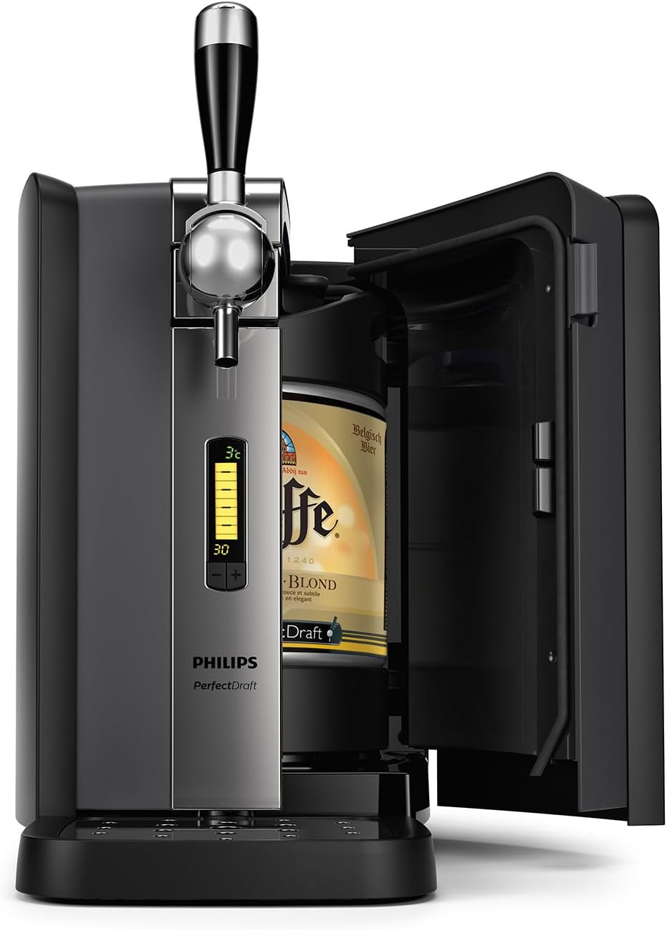 Philips PerfectDraft Home Beer Pump, 6L, Cool Beer at 3 Degrees for 30 Days with LED Indicators (HD3760/90)(Avec écran LCD)