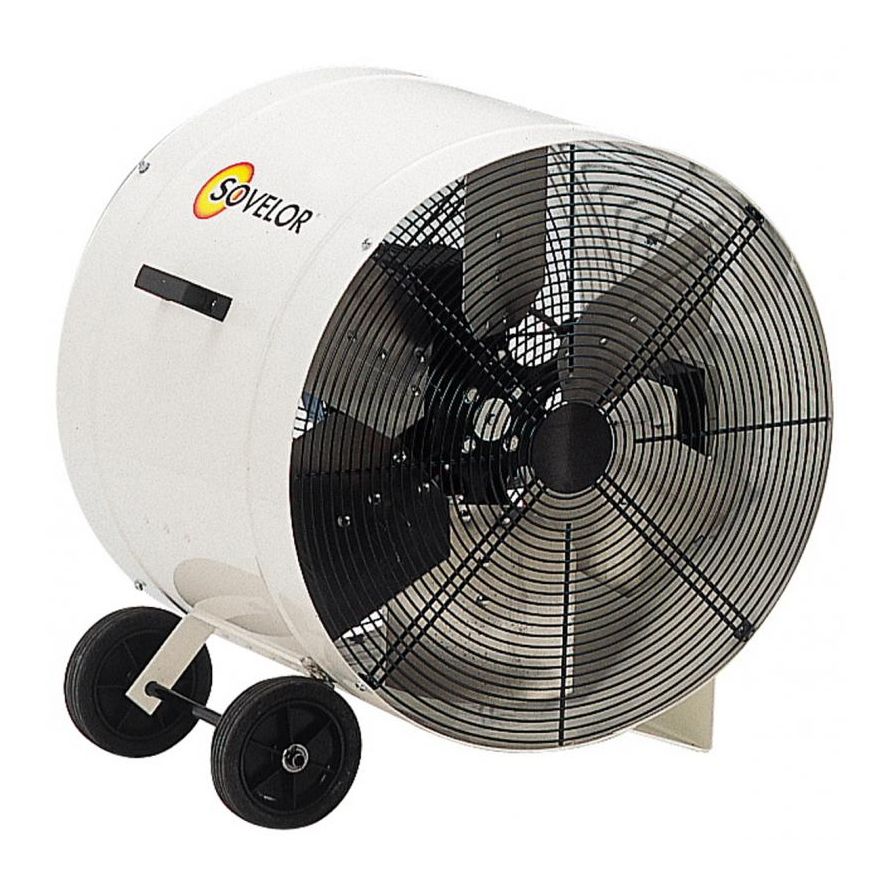 Ventilateur extracteur mobile sur roues V603 16500 m3/h Sovelor