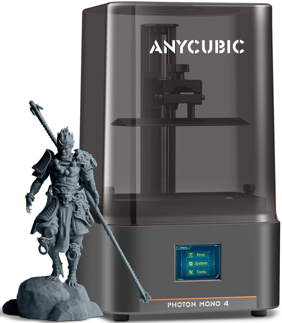 Anycubic Photon Mono 4 Impression 3D Rapide avec Détails Exceptionnels(Noir/Gris)