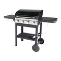 Barbecue gaz GoodHome Tippah 4.0 en acier(Noir/Argent)