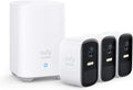 eufy Security eufyCam 2C, Camera Surveillance WiFi exterieure sans Fil, pour HomeBase 2, autonomie de 180J, Transmission HD avec 1080p, sans Frais mensuels, Kit 3 caméras(Gray/White)
