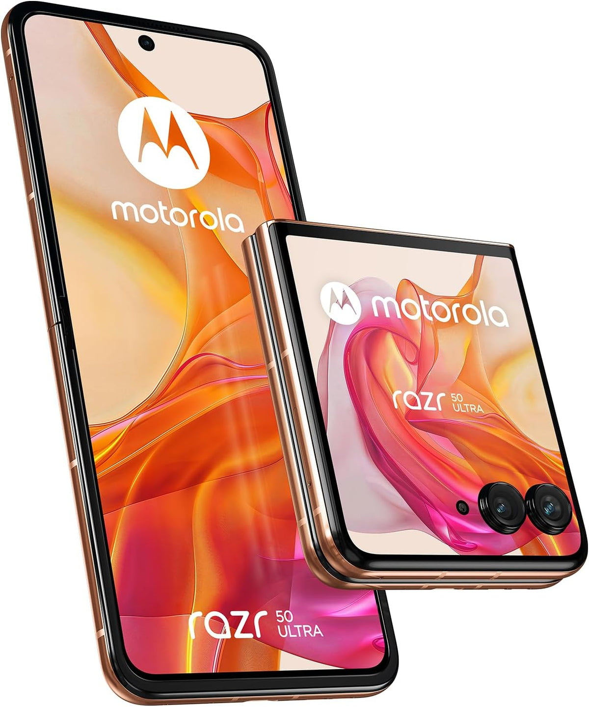 Motorola Razr 50 Ultra, 12+512 Go, écran 4, Double capteur 50MP avec IA, Résistant à l’Eau, Peach Fuzz