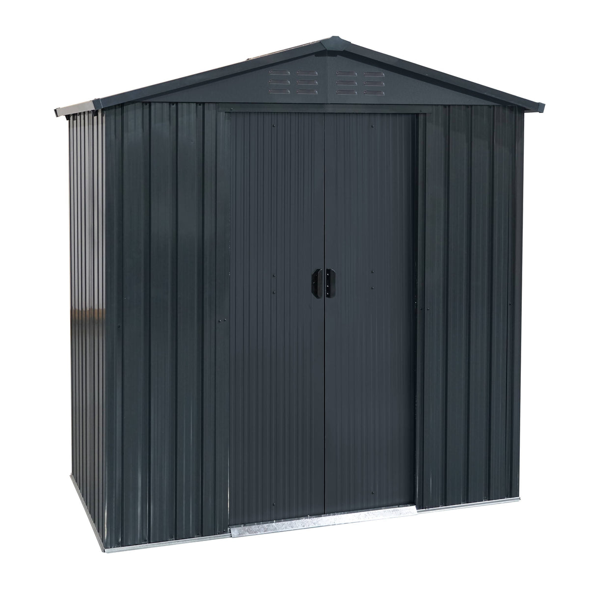 naterial Abri de jardin acier 4.6 m²(Gris Foncé)