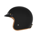 Casque jet Nox N243(Noir/Marron)